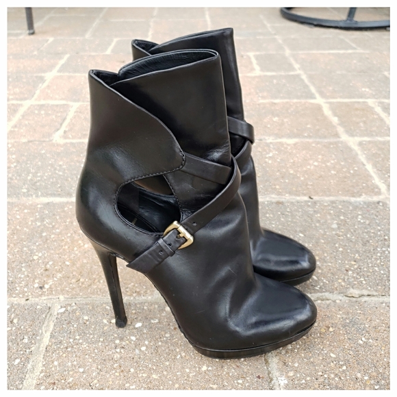 B Brian Atwood Factorium Leather Booties - Picture 2 of 10